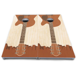 Guitar Cornhole Boards - All Weather Series by Cornhole Solutions, custom cornhole board detail photo 3