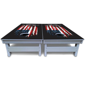 Guns & Flag Cornhole Boards - All Weather Series by Cornhole Solutions, custom cornhole board detail photo 5