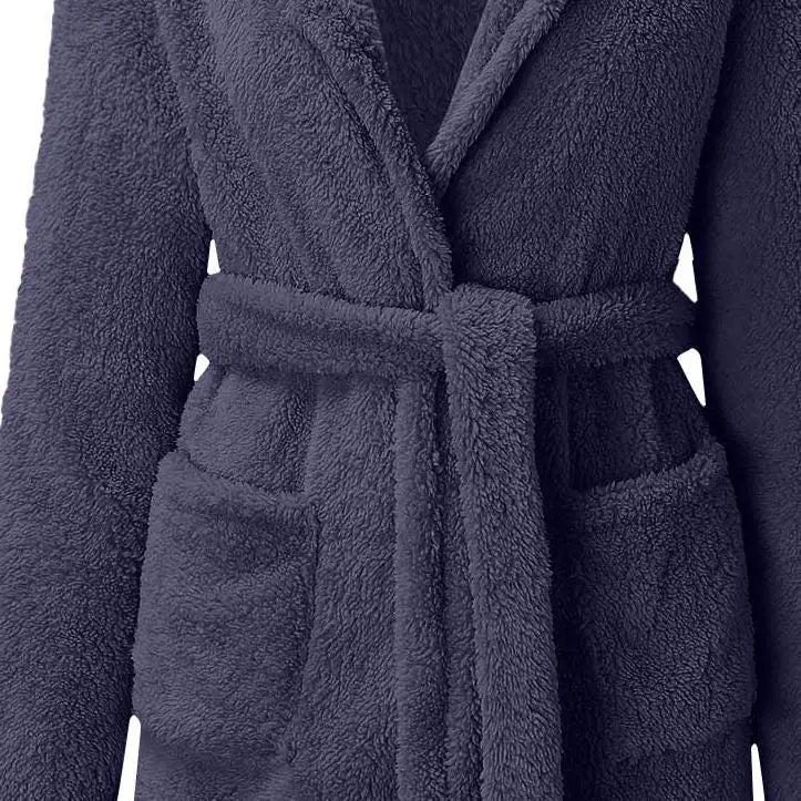 Women's Hooded Velour Bathrobe by The Mississippi Mermaid Mercantile - view 10