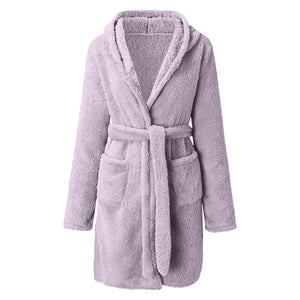 Women's Hooded Velour Bathrobe by The Mississippi Mermaid Mercantile - view 8