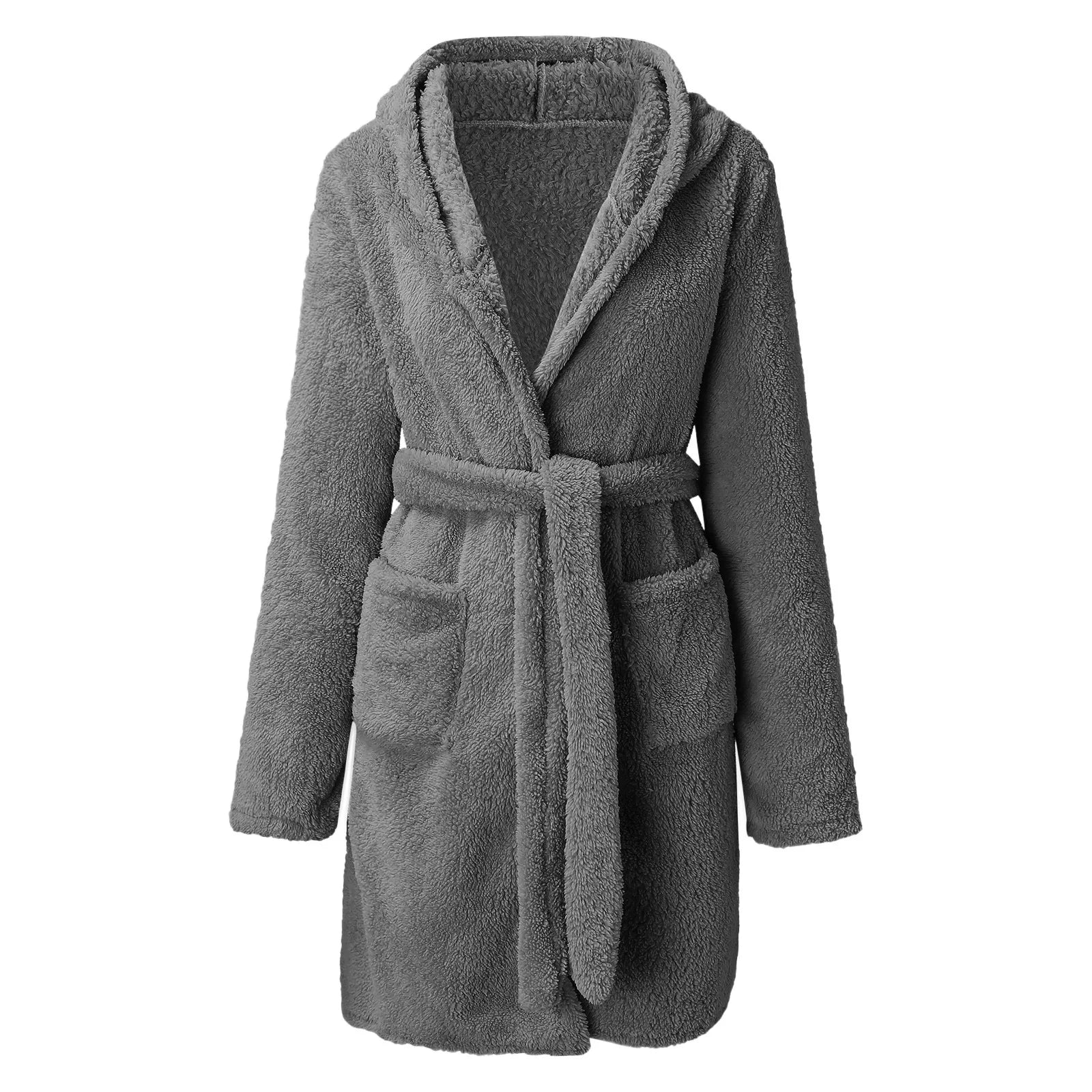 Women's Hooded Velour Bathrobe by The Mississippi Mermaid Mercantile - view 11