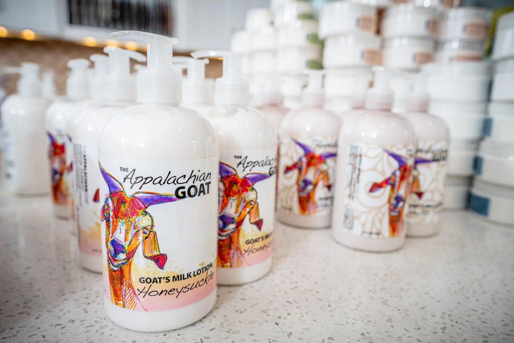 Honeysuckle Goats Milk Lotion by Essential Journeys, Southern food gift detail photo 2