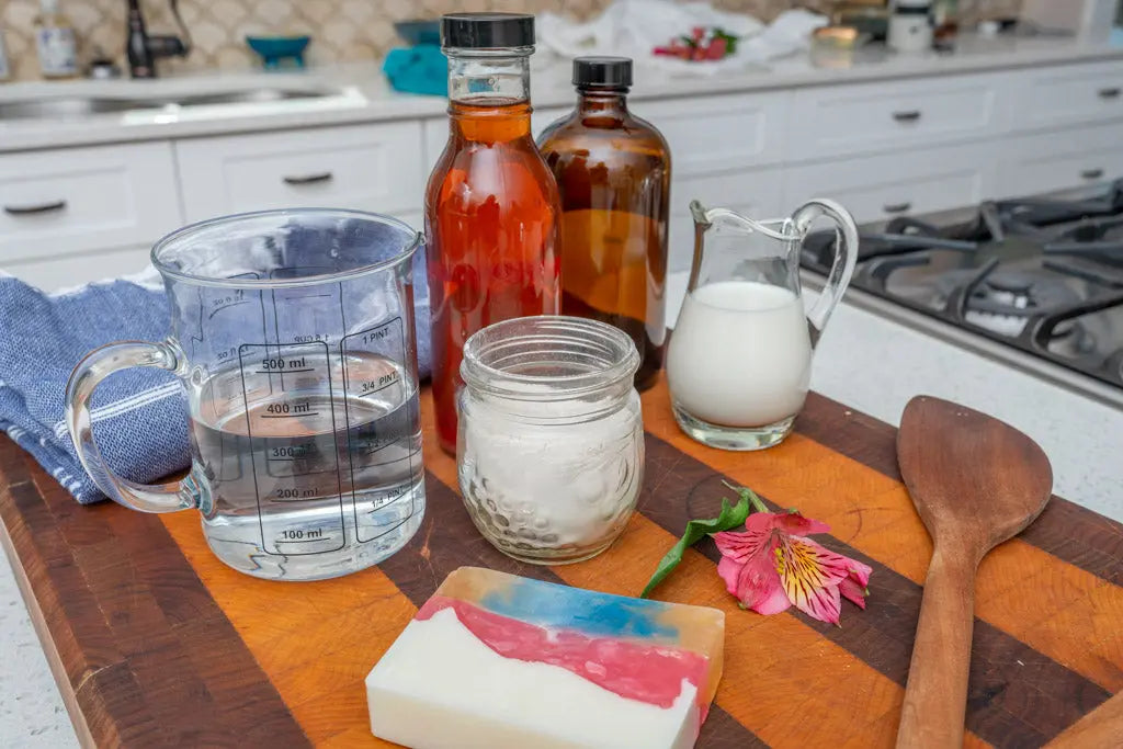 Honeysuckle Goats Milk Soap Slice 5 Oz. by Essential Journeys, Southern food gift detail photo 4