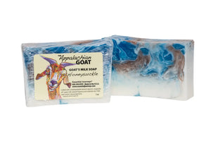 Honeysuckle Goats Milk Soap Slice 5 Oz. by Essential Journeys, Southern food gift detail photo 5