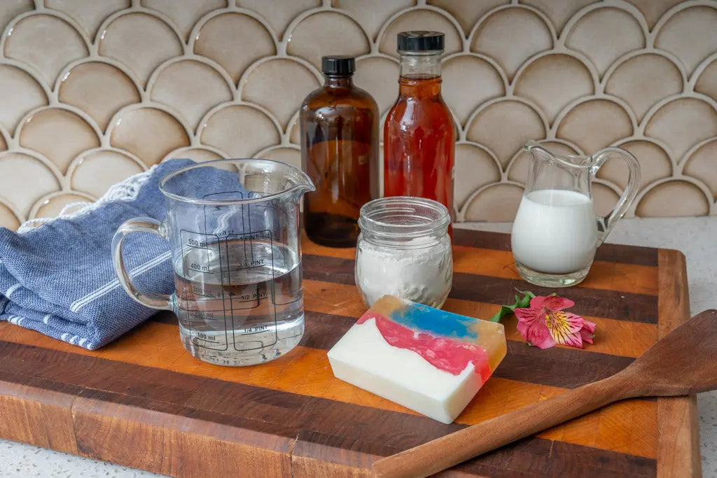 Honeysuckle Goats Milk Soap Slice 5 Oz. by Essential Journeys, Southern food gift detail photo 8