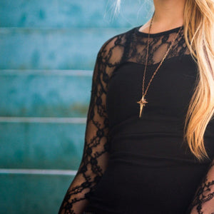 FAITH Star Cross Necklace - Bronze by Forged By Fire — view 1 of 4