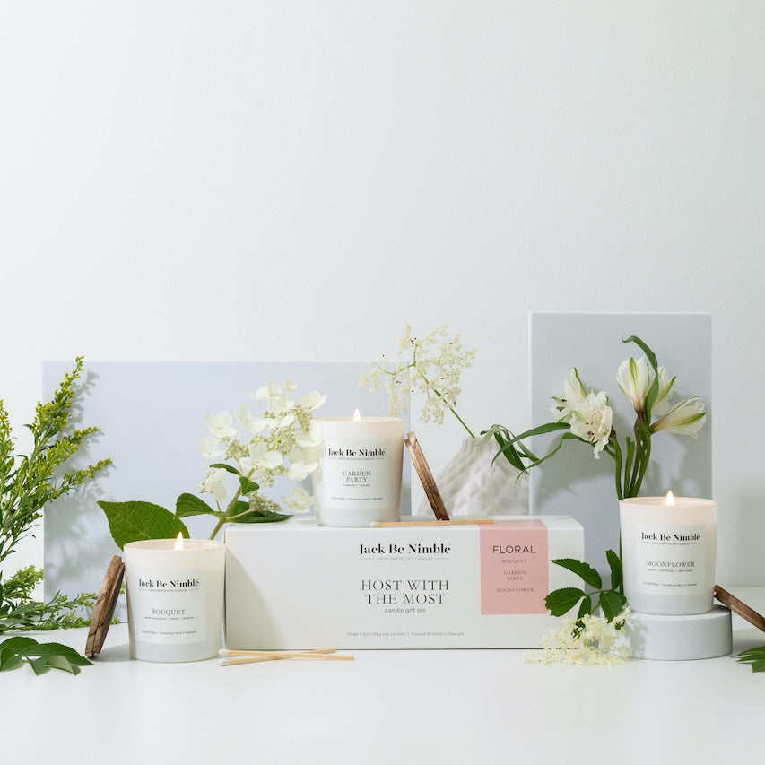 Host With The Most Soy Candle Gift Set (Floral) by Jack Be Nimble Candles image 2