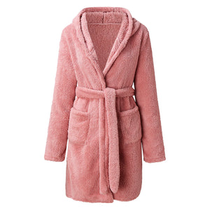Women's Hooded Velour Bathrobe by The Mississippi Mermaid Mercantile - view 12