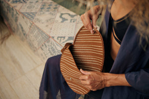 Half Moon Bag handwoven rope bag by Nomadic State of Mind, view 4