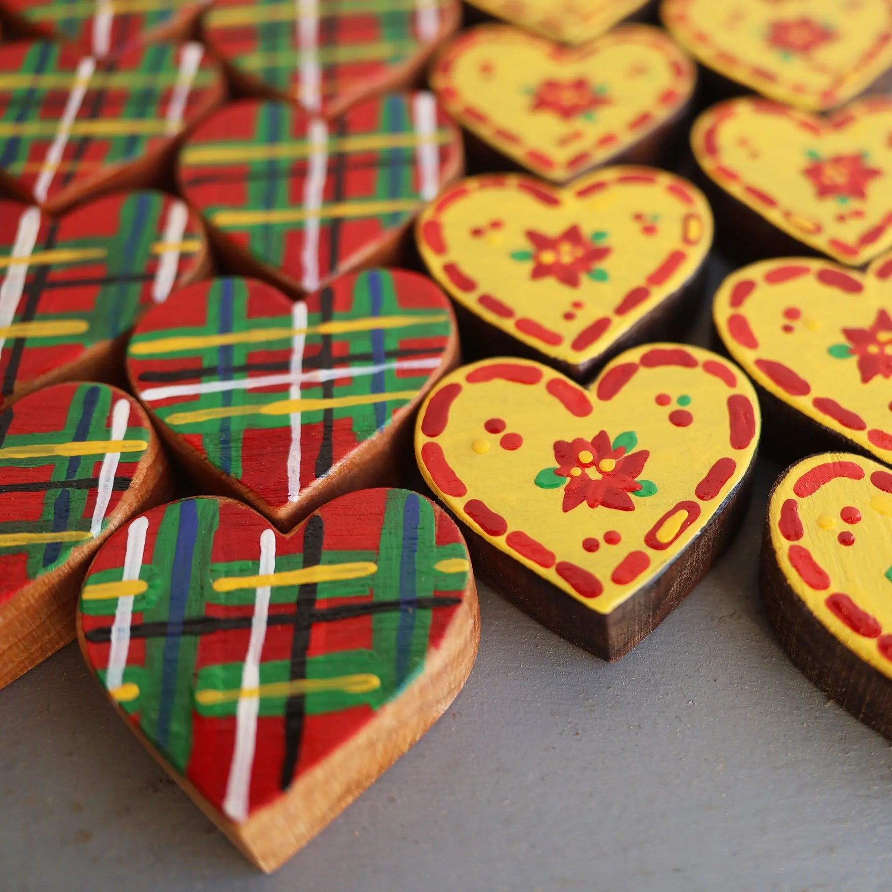 Hand-Painted Hearts :: Christmas Edition ✨ Dennehey Design Co.