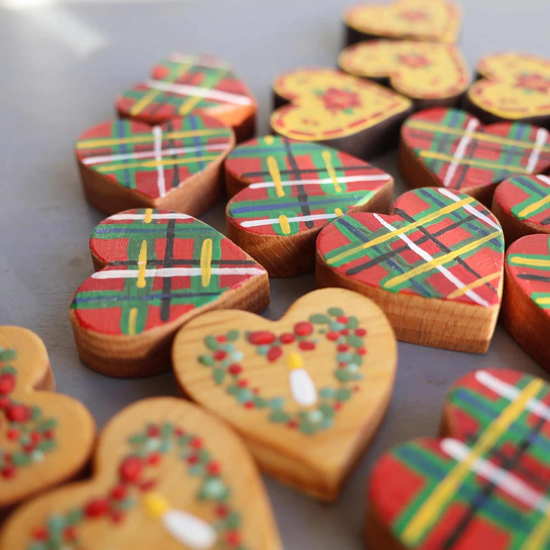Hand-Painted Hearts :: Christmas Edition ✨ Dennehey Design Co.
