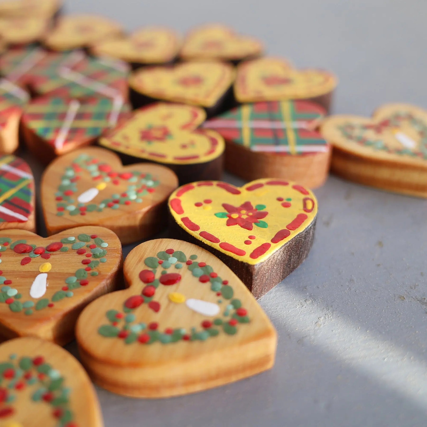 Hand-Painted Hearts :: Christmas Edition ✨ Dennehey Design Co.