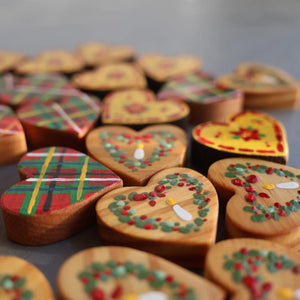 Hand-Painted Hearts :: Christmas Edition ✨ Dennehey Design Co.