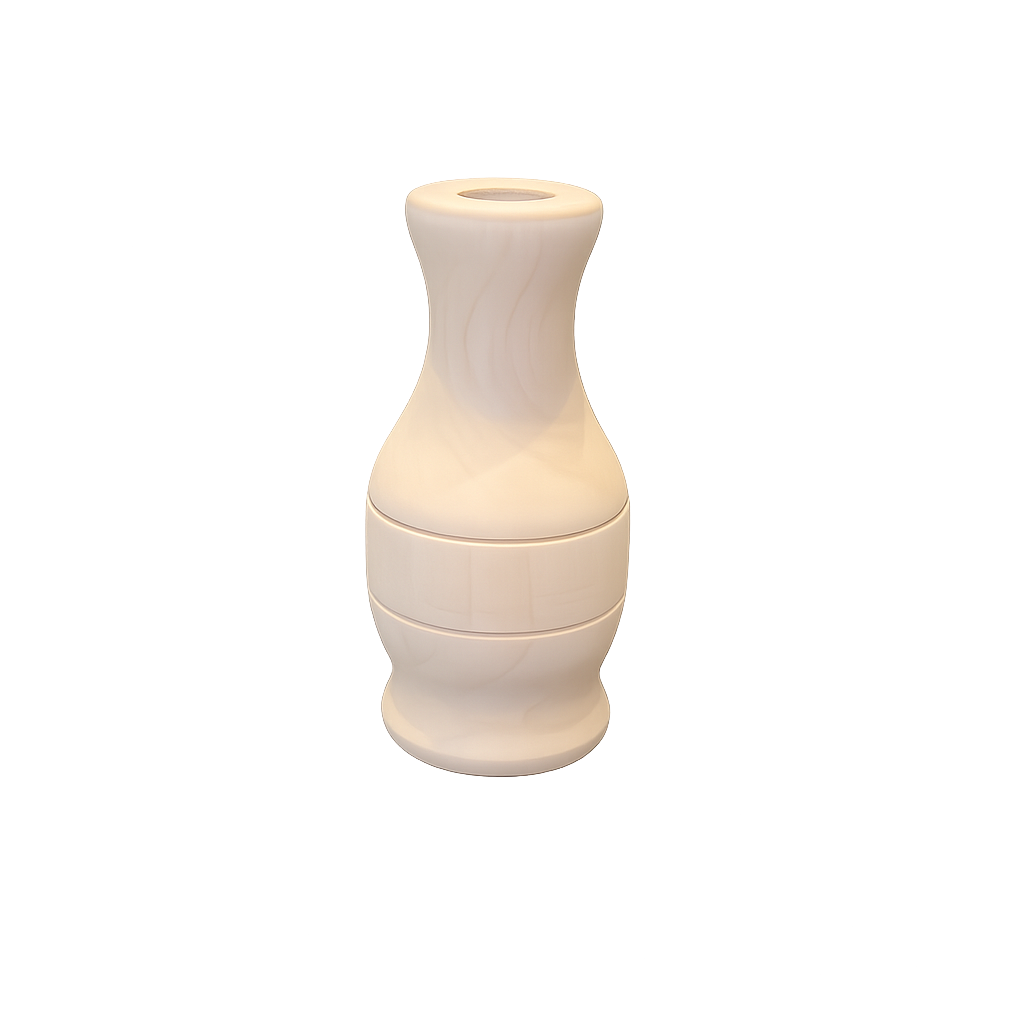 Hand Turned River Birch Wood Candle Holder or Bud Vase – Sculptural Wooden Vessel Paw Paw’s Woodshop of Mississippi