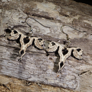 Uterus Wooden Earrings | Feminist Anatomy Statement Jewelry by Cate's Concepts, LLC