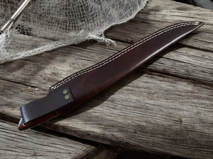 Handcrafted Rosewood Fillet Knife - Precision at 14.4 by Damascus Knife Store, Damascus knife detail photo 8