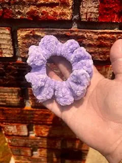 Handcrafted Velvet Crocheted Scrunchies - Mississippi Made Hair Accessories by Klassy Krafts, natural skincare detail photo 5