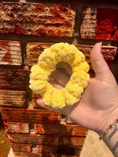 Handcrafted Velvet Crocheted Scrunchies - Mississippi Made Hair Accessories by Klassy Krafts, natural skincare detail photo 6