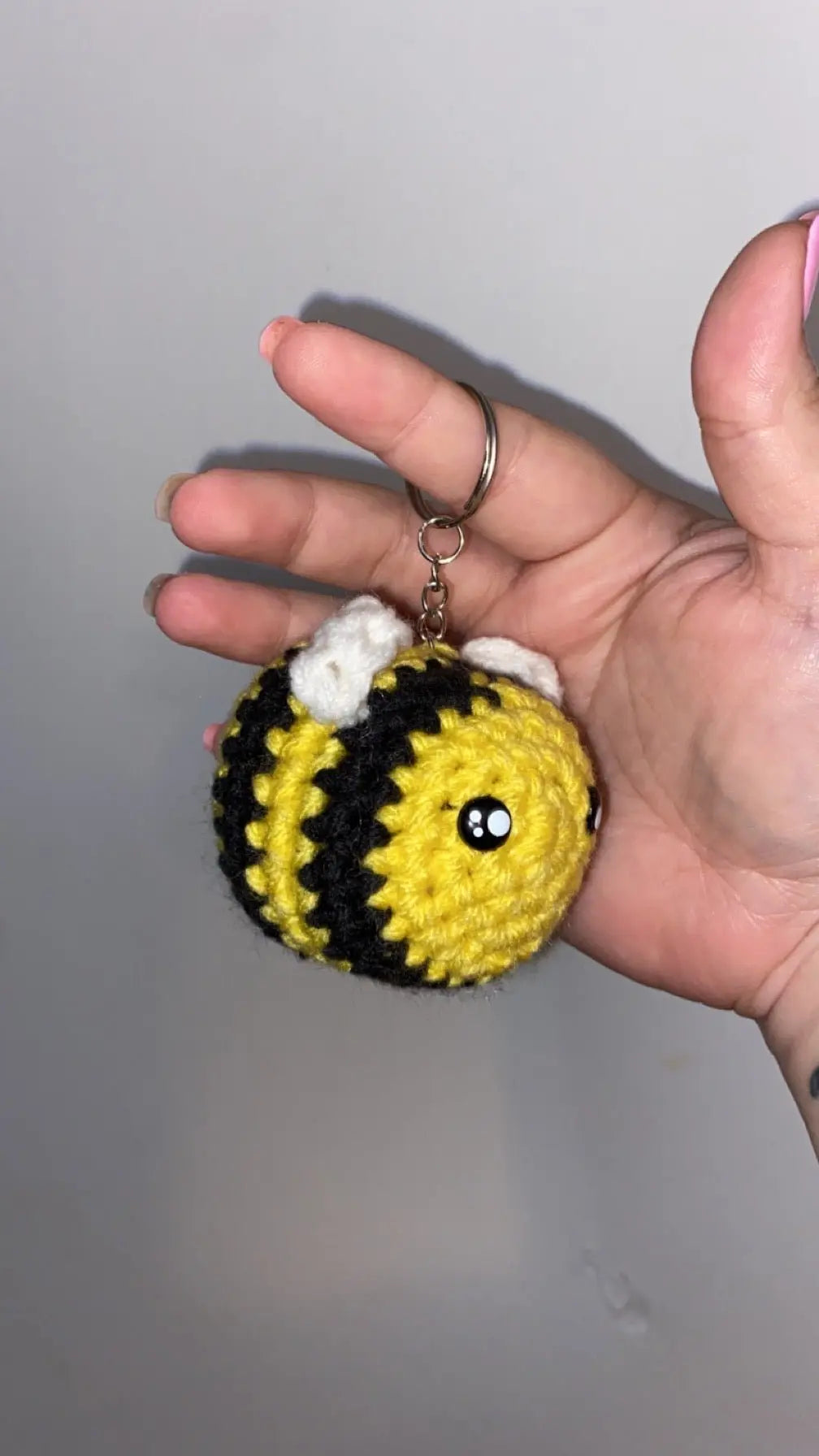 Crochet Bee Keychain Handmade Mississippi Made Accessory Klassy Krafts