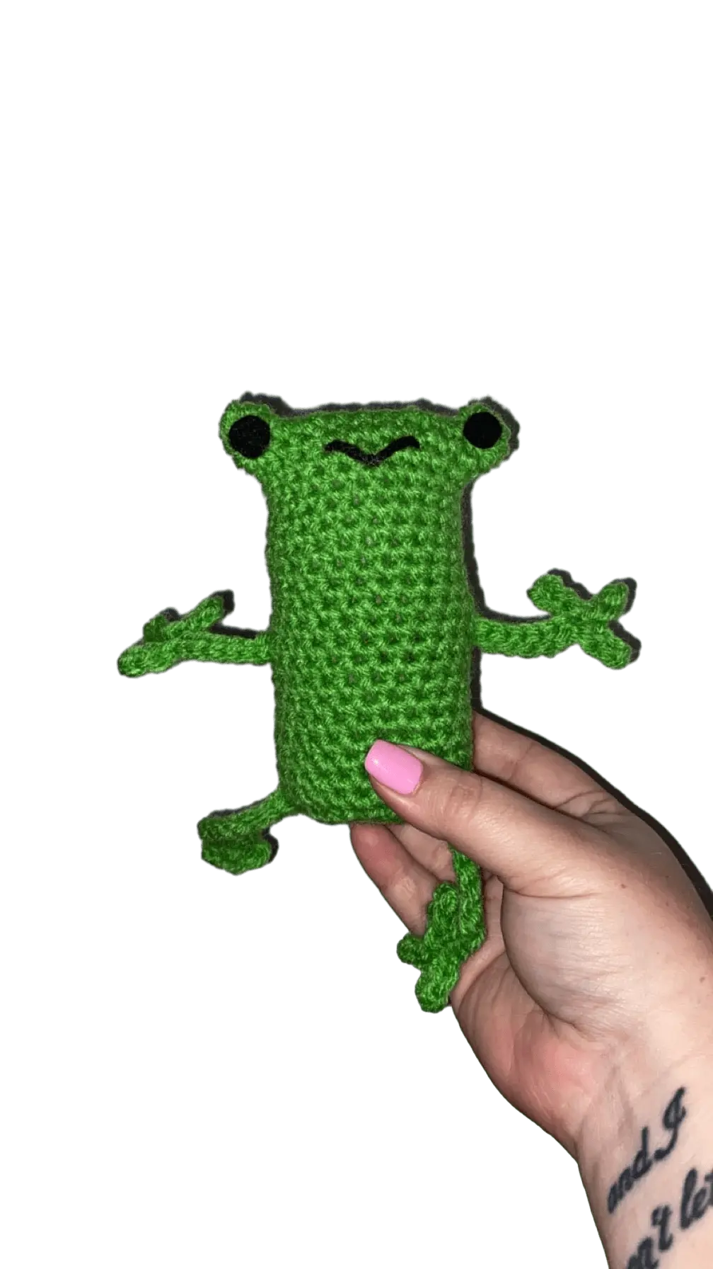 Handmade Crochet Frog Plush Toy: Amigurumi Stuffed Animal by Klassy Krafts - Main Street Collective