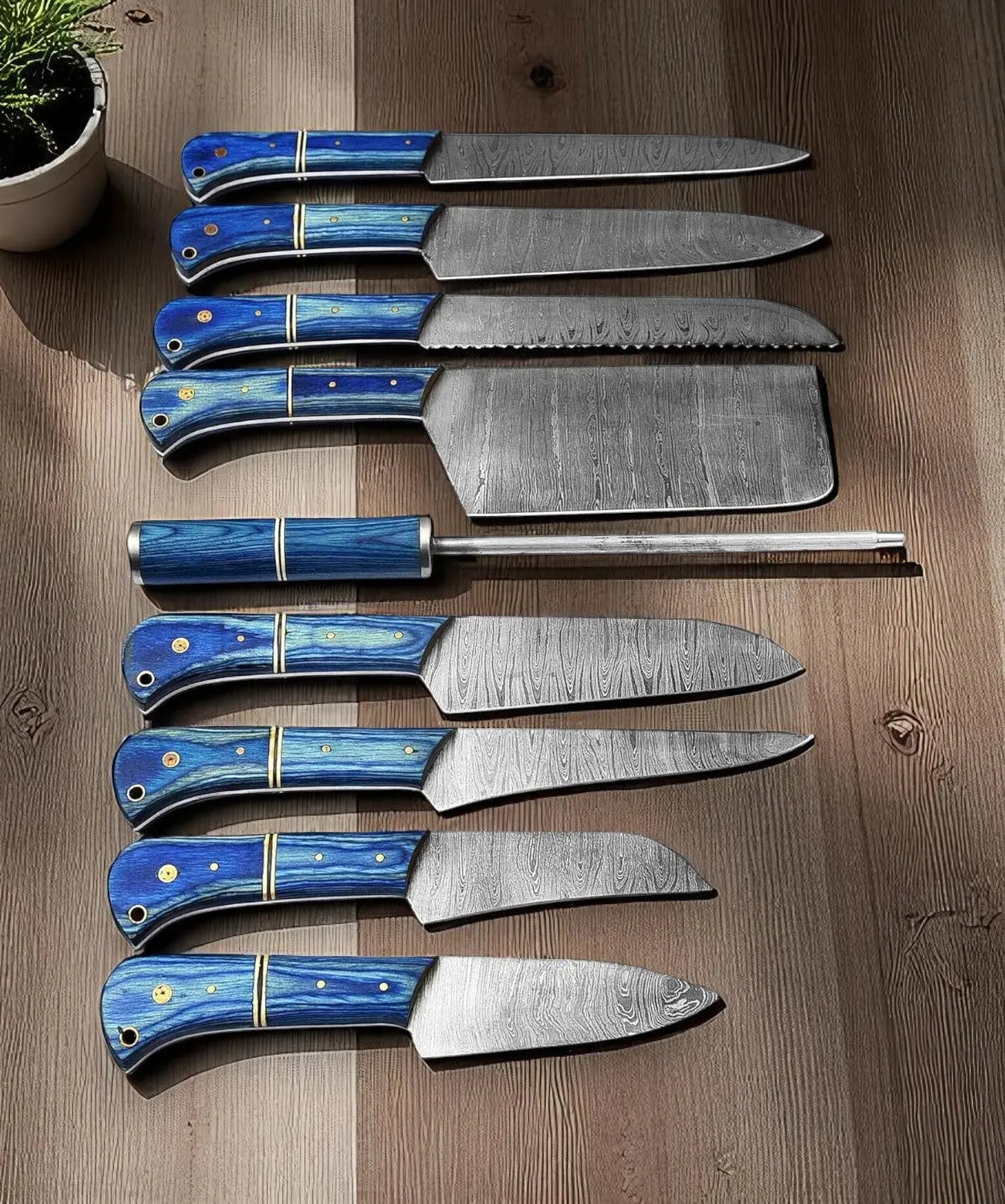 Handmade Damascus Steel Cooking Knives Set Damascus Knife Store