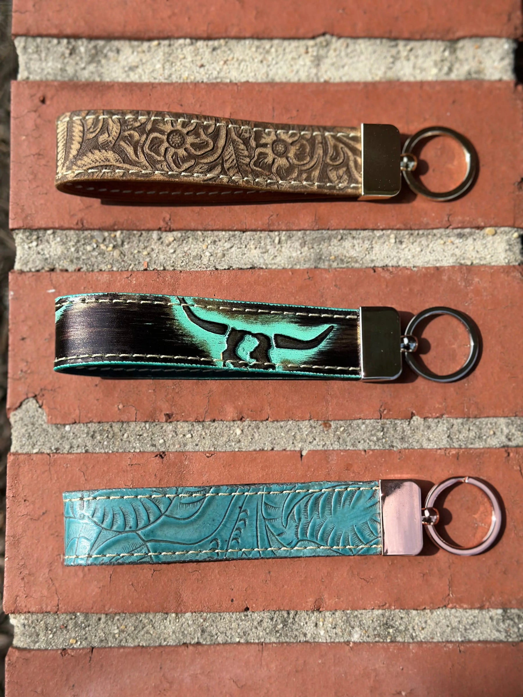 Handmade Leather Keychain by Kw Leatherworks, 3D printed gift detail photo 12