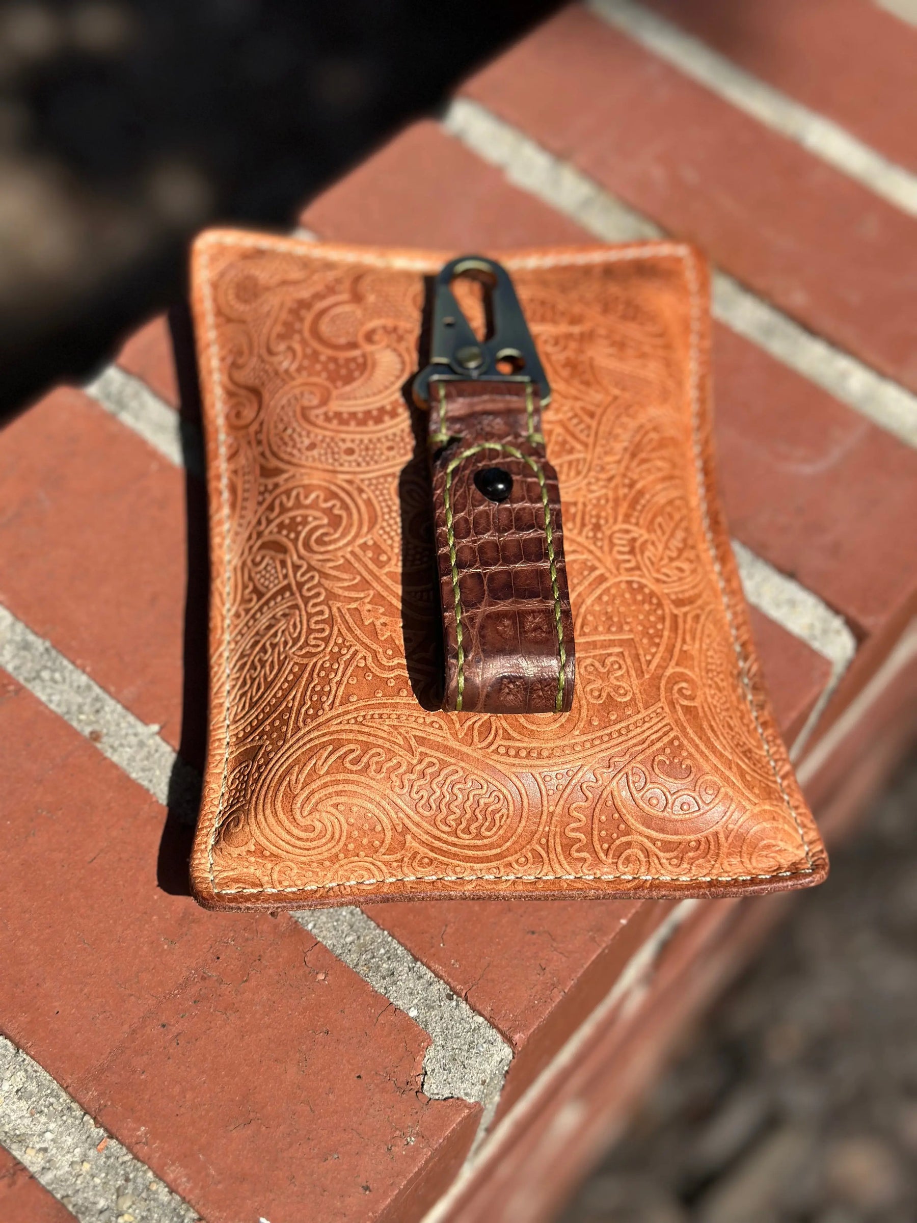 Handmade Leather Keychain by Kw Leatherworks, 3D printed gift detail photo 13