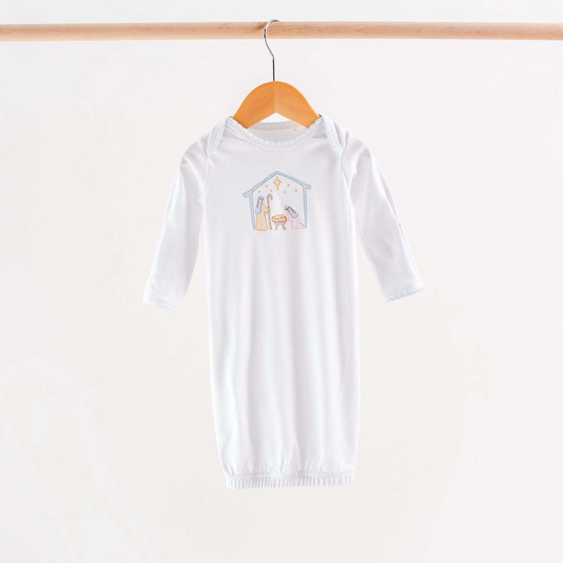Happy Birthday Jesus Nativity Embroidery Take Me Home Set by Nola Tawk, children's boutique clothing main product photo