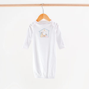 Happy Birthday Jesus Nativity Embroidery Take Me Home Set by Nola Tawk, children's boutique clothing detail photo 2