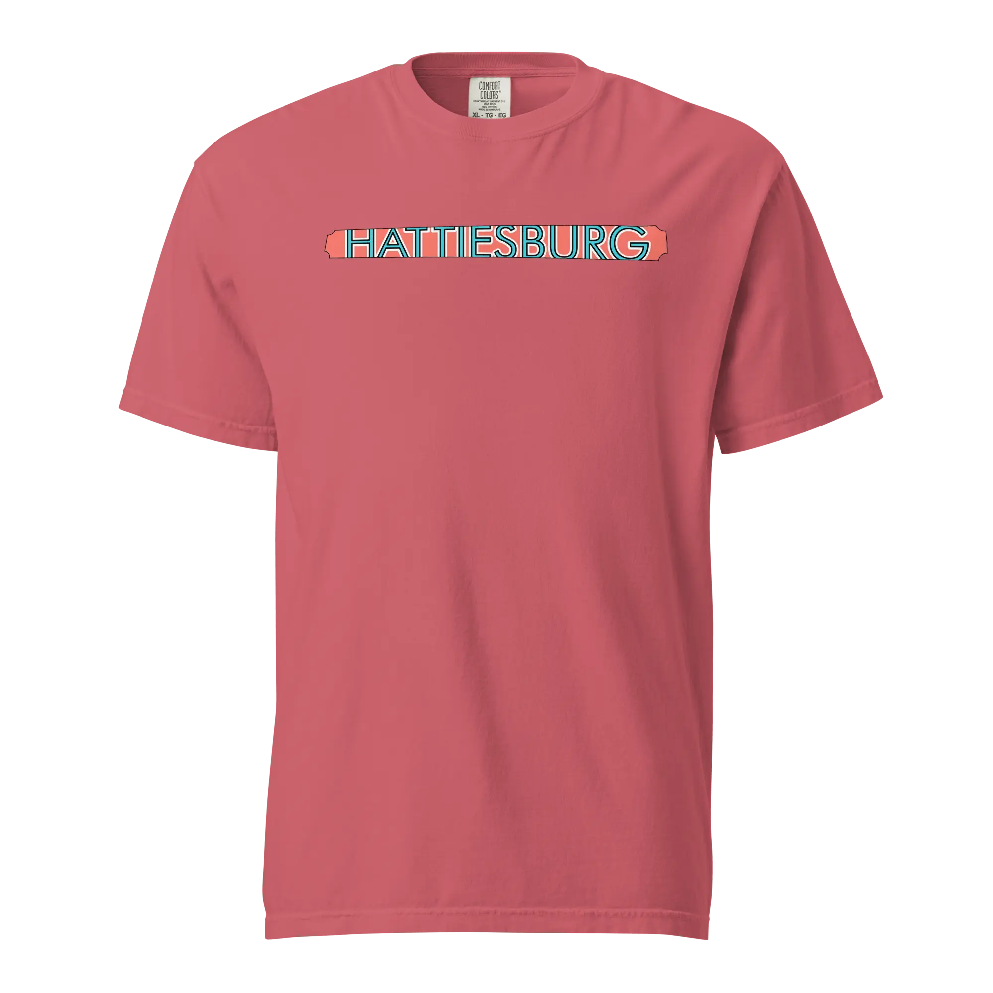 Hattiesburg Mississippi T-shirt: The Hub City Collage Art - Main Street Collective Comfort Colors Tee