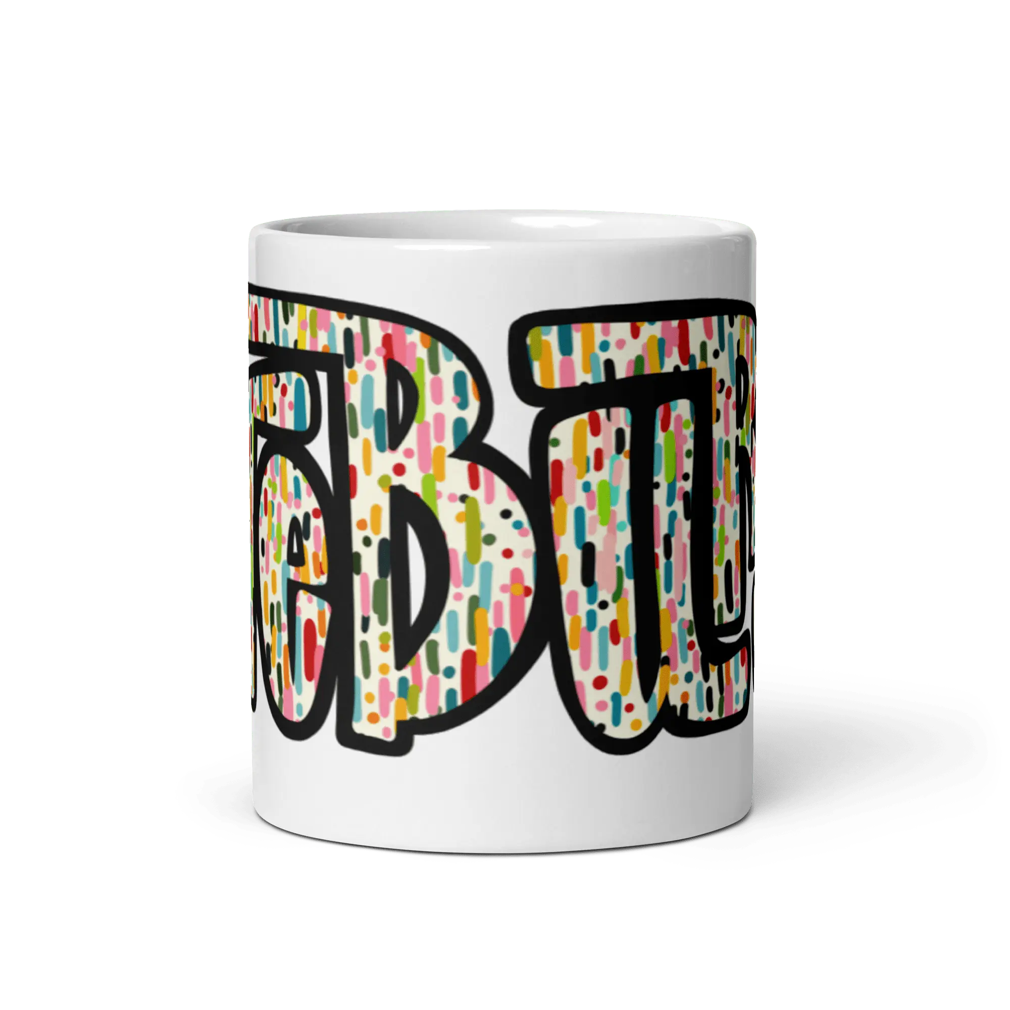 Hattiesburg Mississippi Mug: "The Hub City Confetti" Ceramic Coffee Mug