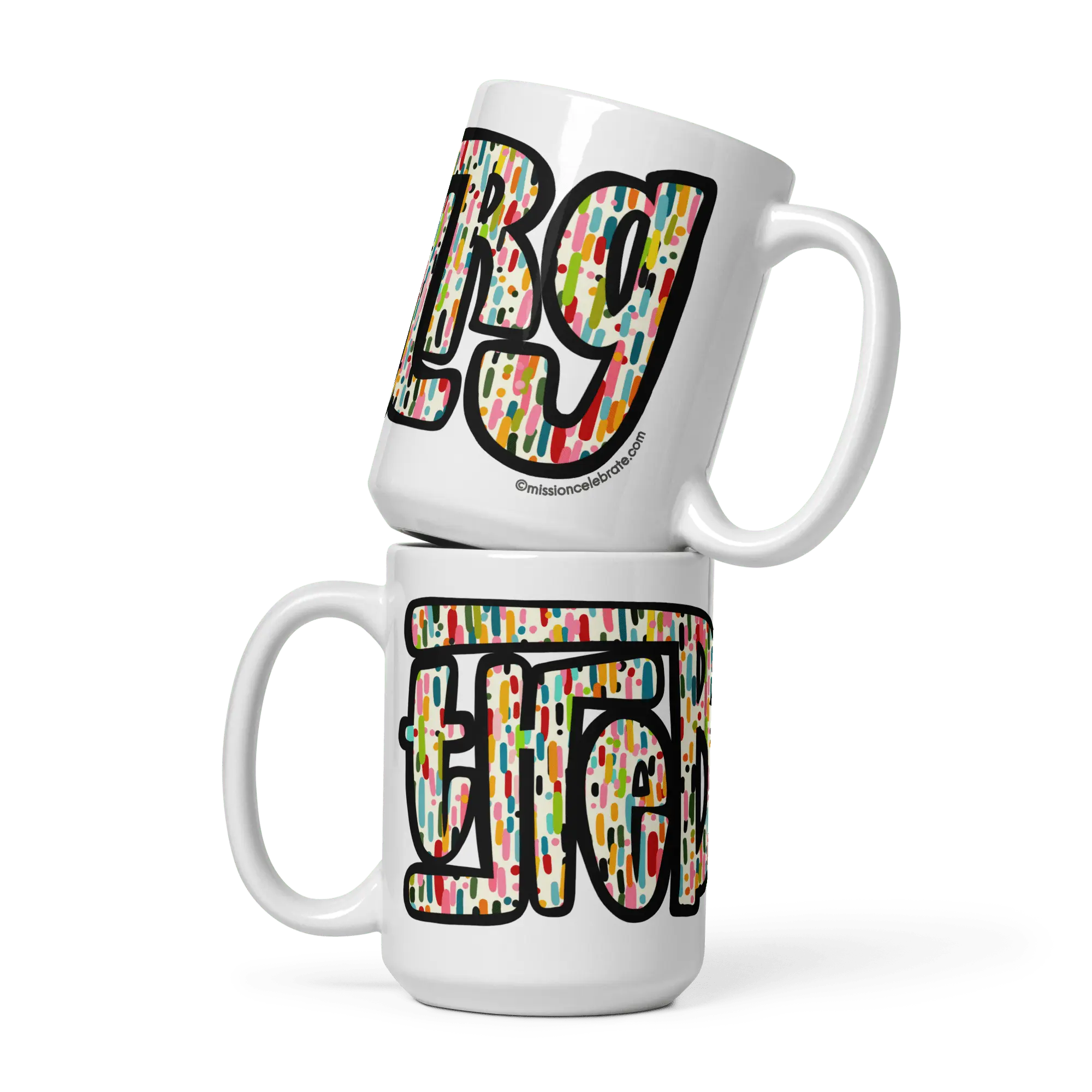 Hattiesburg "The Burg" Confetti Mug by Leslie Gonce | Ceramic Coffee Mug