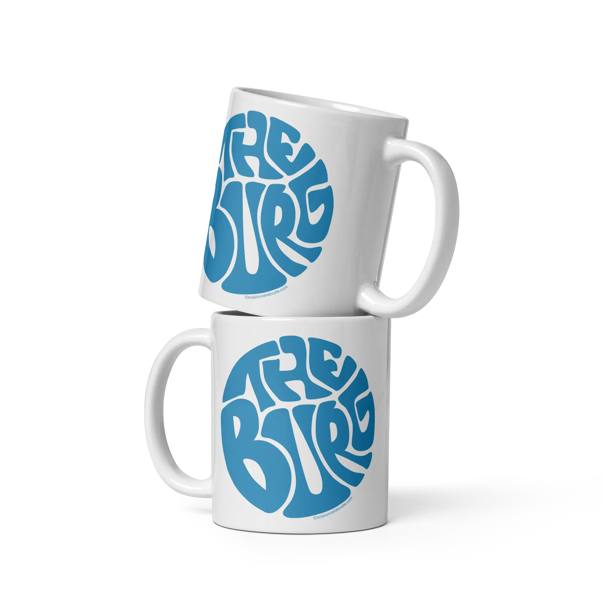 Stacked Hattiesburg "The Burg" Mugs by Leslie Gonce - Mississippi Art - Main Street Collective
