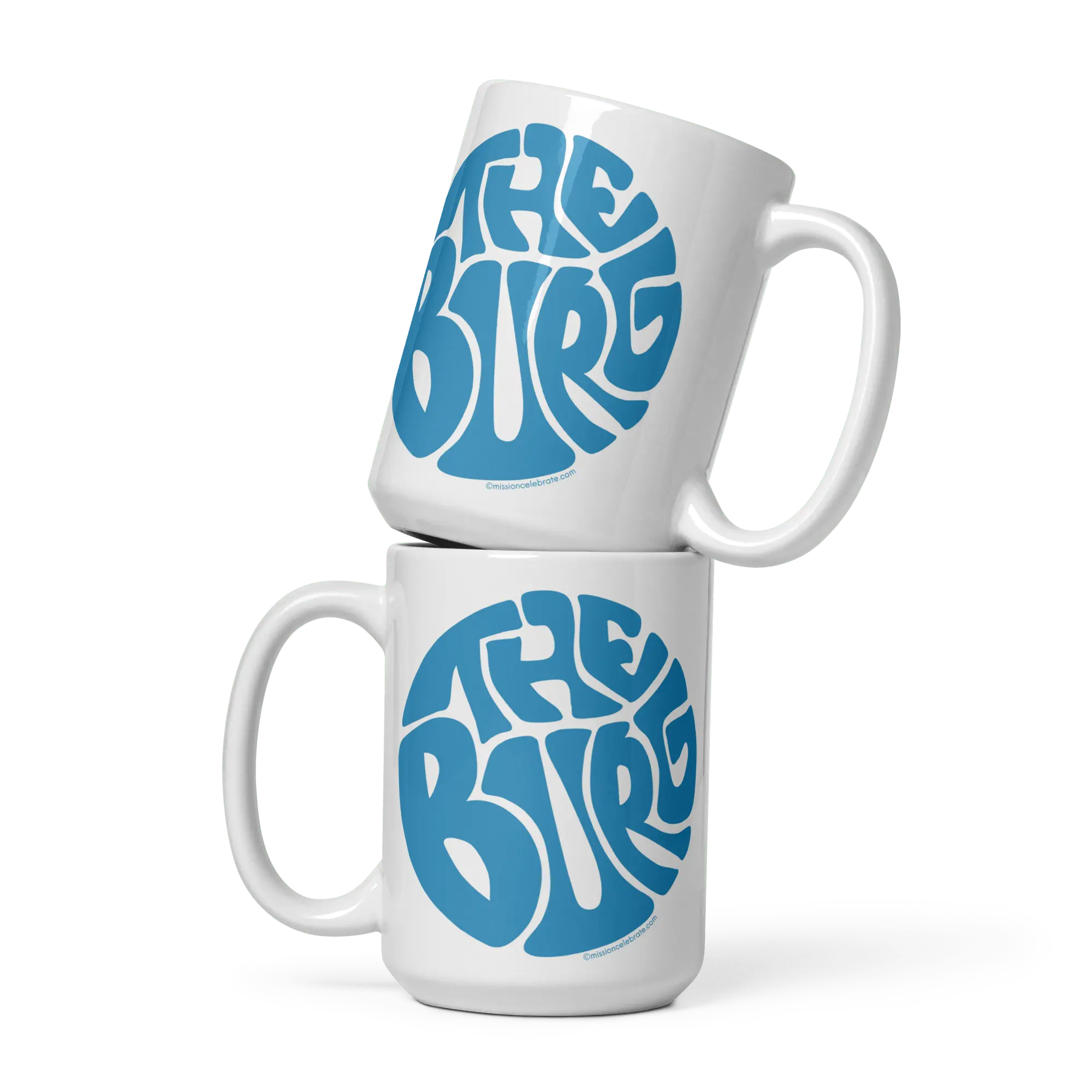 Hattiesburg "The Burg" Mississippi Mug Stack: Retro Coffee Cup, 11oz/15oz, Leslie Gonce Art