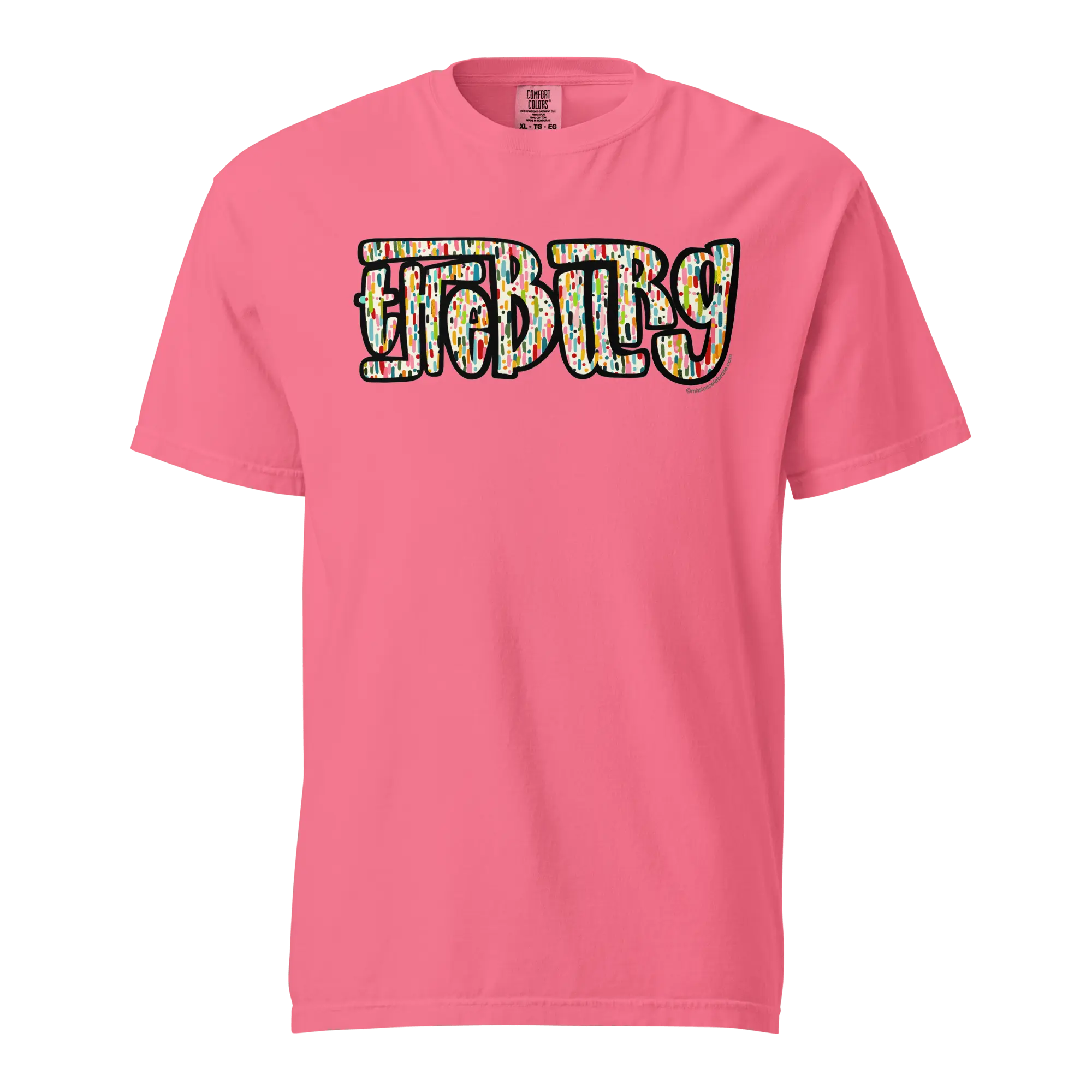 Hattiesburg Mississippi T-Shirt: "The Hub City" Confetti Art Tee by Main Street Collective