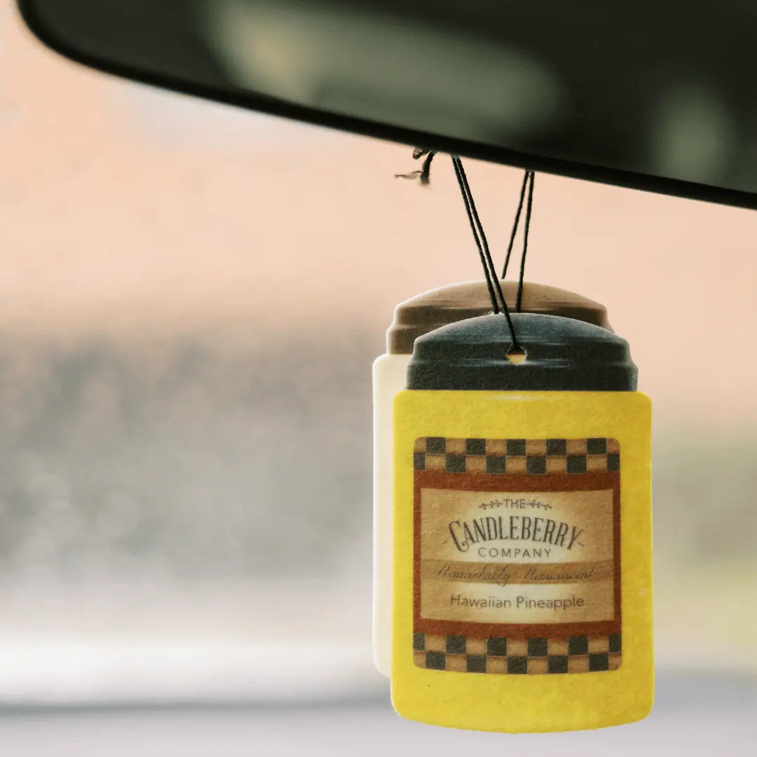 Hawaiian Pineapple™- "Fresh Cargo"®, Scent for the Car (2-PACK) (Collective) The Candleberry® Candle Company