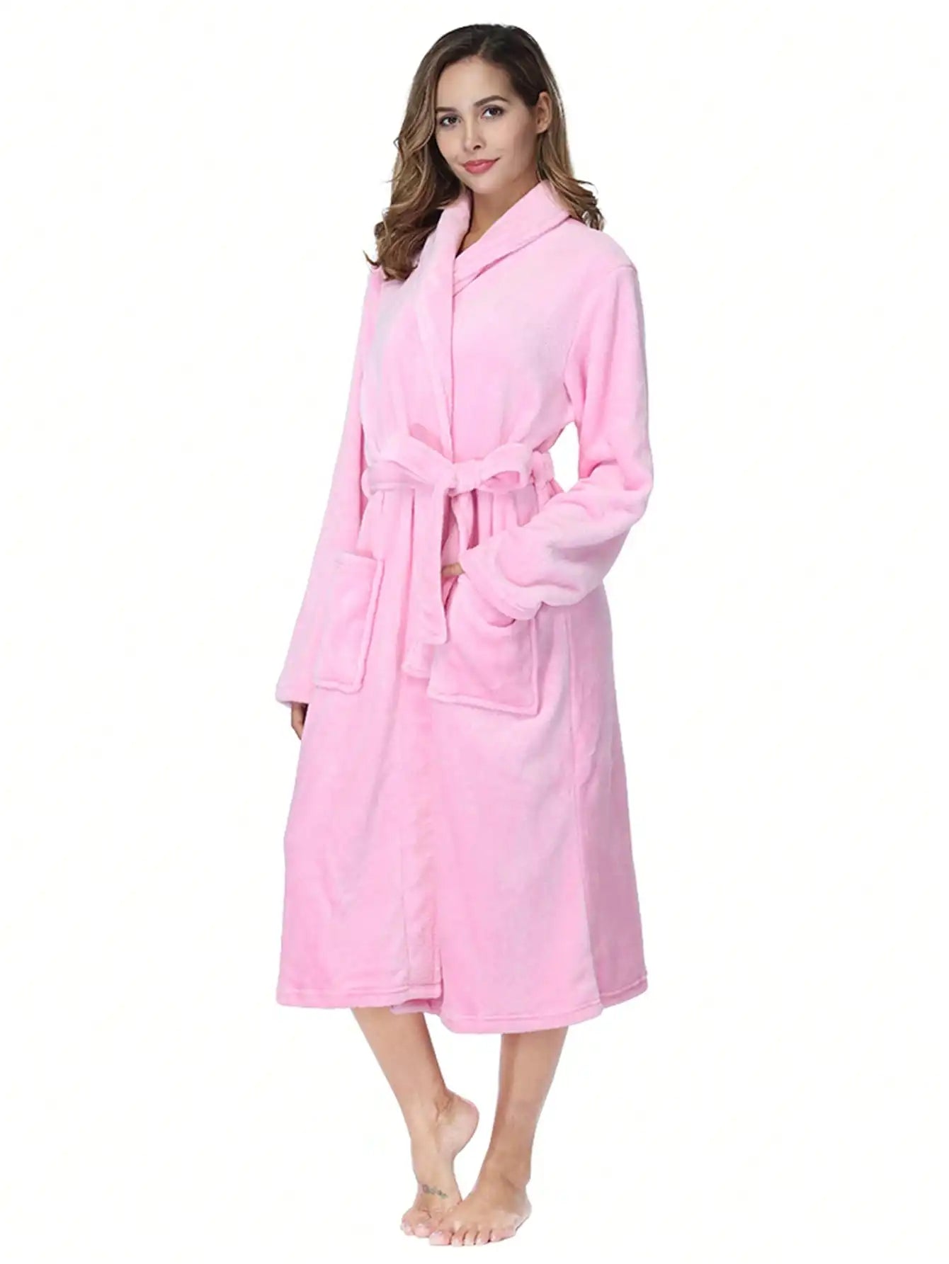 Women's Plush Fleece Robe by The Mississippi Mermaid Mercantile - view 3