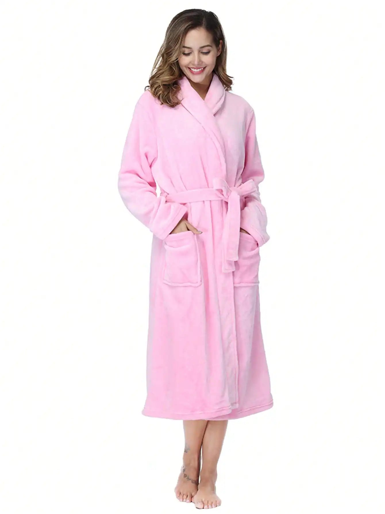 Women's Plush Fleece Robe by The Mississippi Mermaid Mercantile - view 4