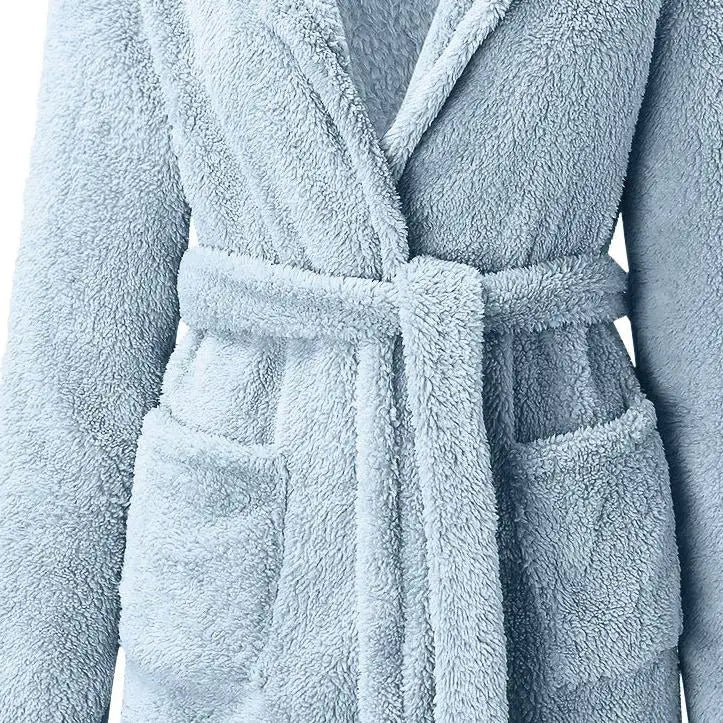 Women's Hooded Velour Bathrobe by The Mississippi Mermaid Mercantile - view 13
