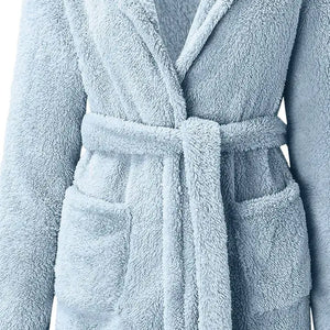 Women's Hooded Velour Bathrobe by The Mississippi Mermaid Mercantile - view 13