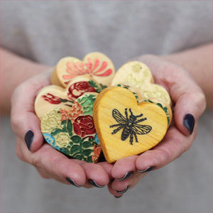 Heart-Shaped Mystery Boxes :: Spring Flowers by Dennehey Design Co., handmade jewelry detail photo 2