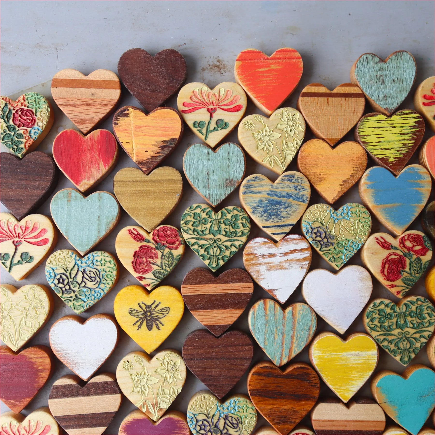 Heart-Shaped Mystery Boxes :: Spring Flowers by Dennehey Design Co., handmade jewelry detail photo 9