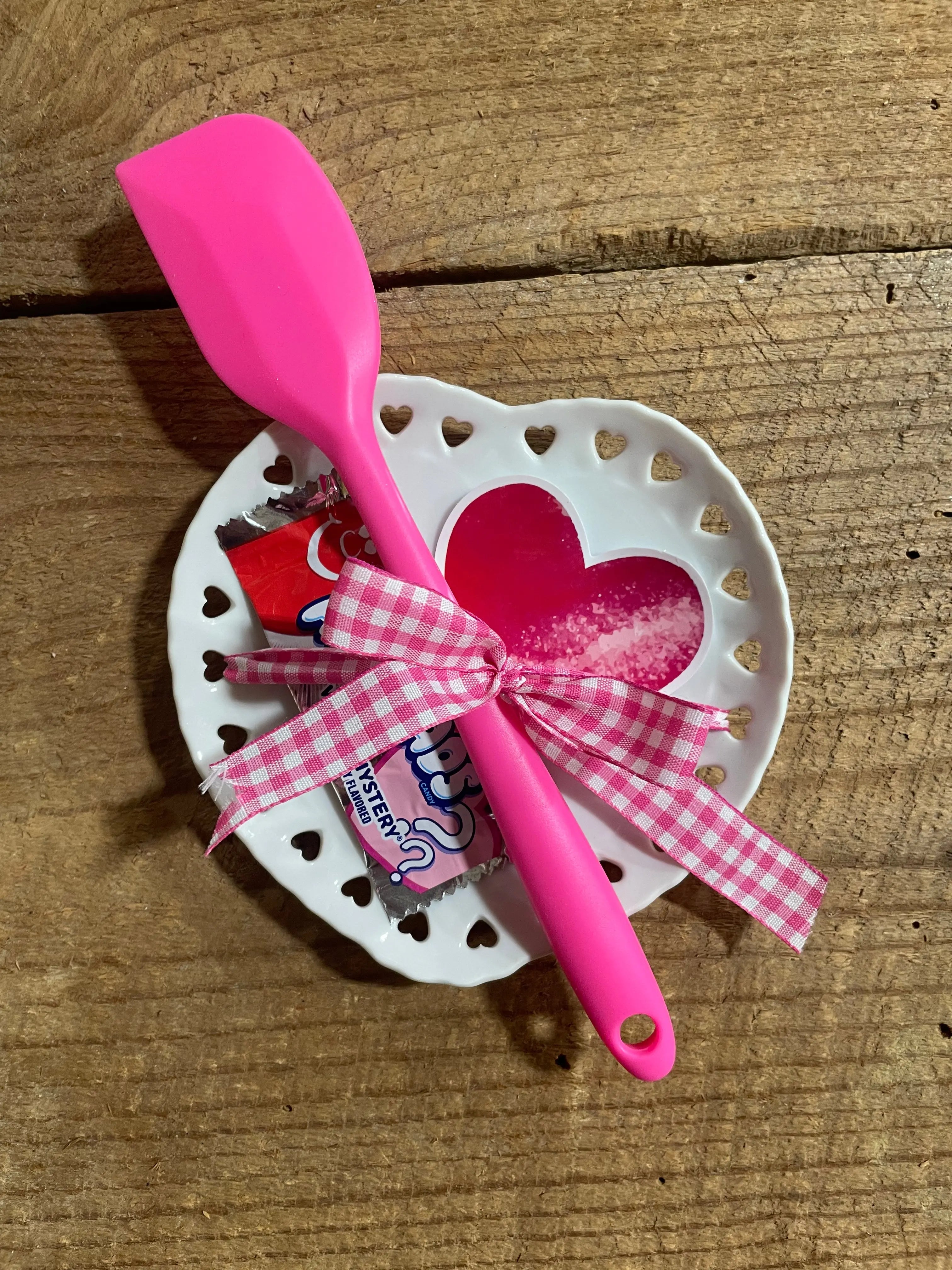 Valentine's Day Heart Tray with Spatula & Treats - Main Street Collective Baking Gift Set