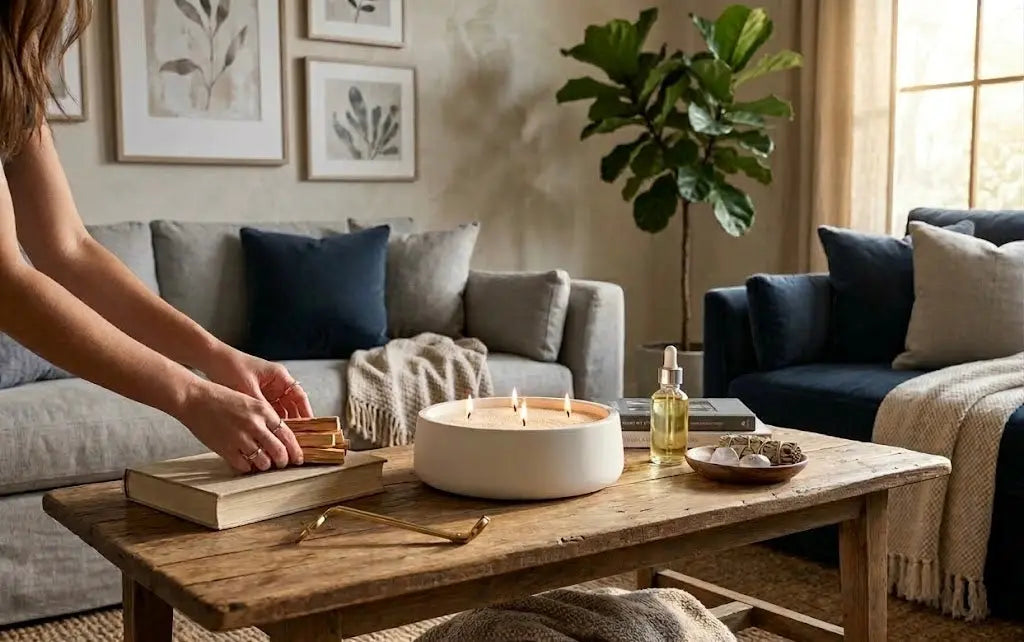 Hearth Candle Bowl by Believe Candle, scented candle detail photo 3
