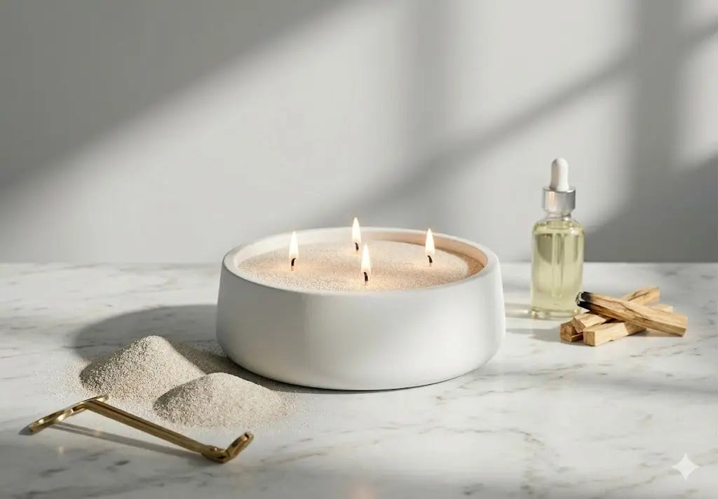 Hearth Candle Bowl by Believe Candle, scented candle detail photo 8