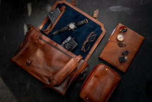 Heritage Leather Briefcase Mission Mercantile Leather Goods