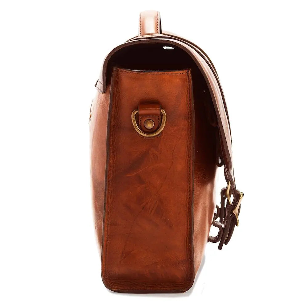 Heritage Leather Briefcase Mission Mercantile Leather Goods