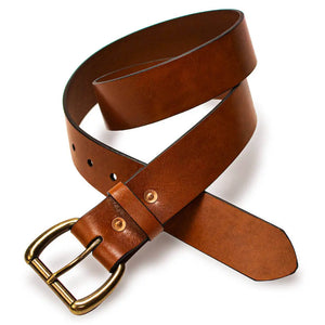 Heritage Leather Men's Belt by Mission Mercantile Leather Goods, handmade leather goods detail photo 11