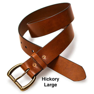 Heritage Leather Men's Belt by Mission Mercantile Leather Goods, handmade leather goods detail photo 14