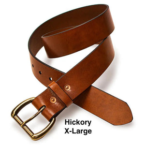 Heritage Leather Men's Belt by Mission Mercantile Leather Goods, handmade leather goods detail photo 16